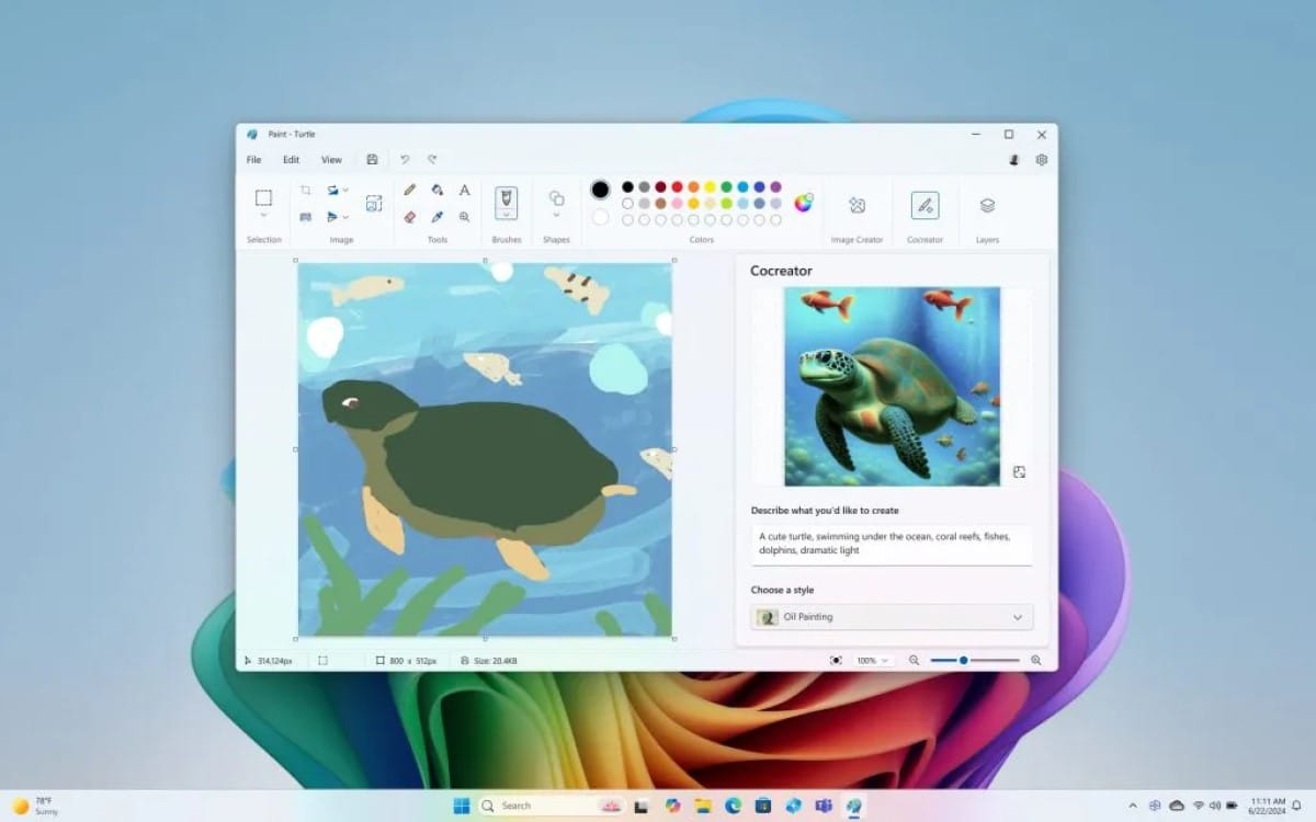 Microsoft unveils Cocreator: AI-powered image generation for PC Copilot+