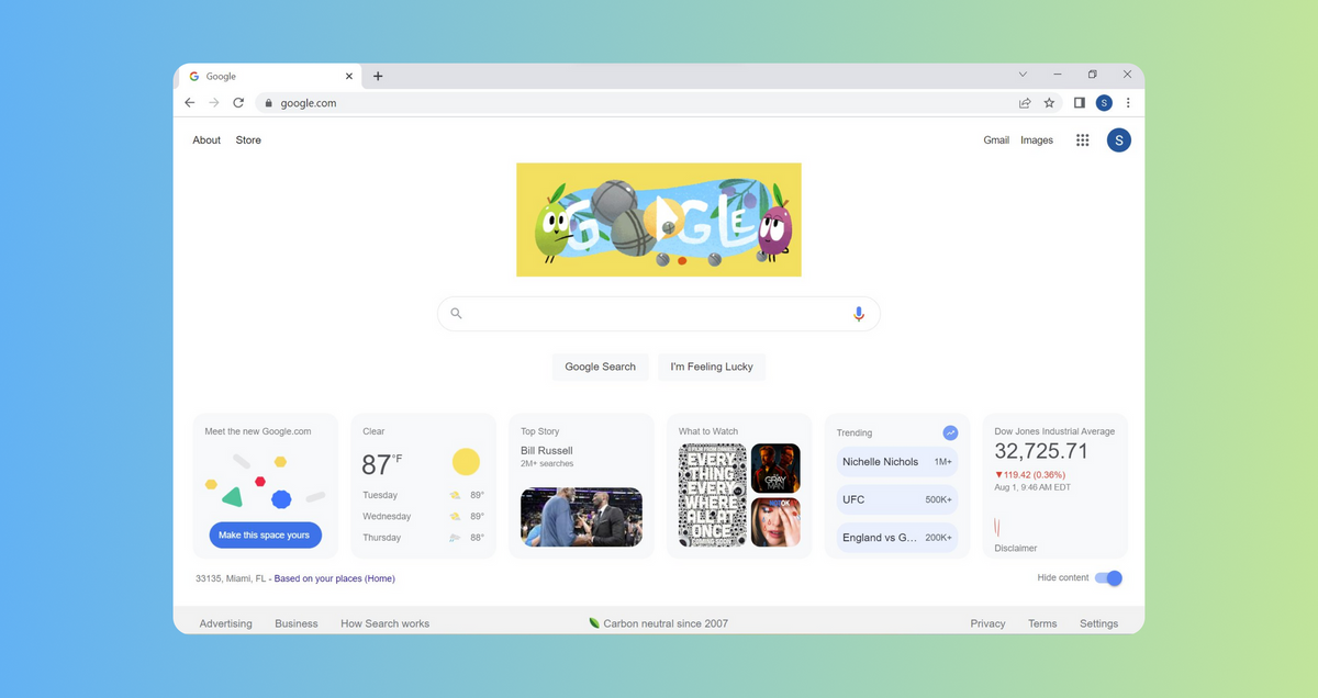 Google is ditching its minimalist homepage