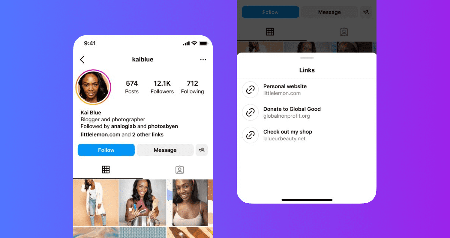 Instagram Adds Support for Putting Multiple Links in Your Bio