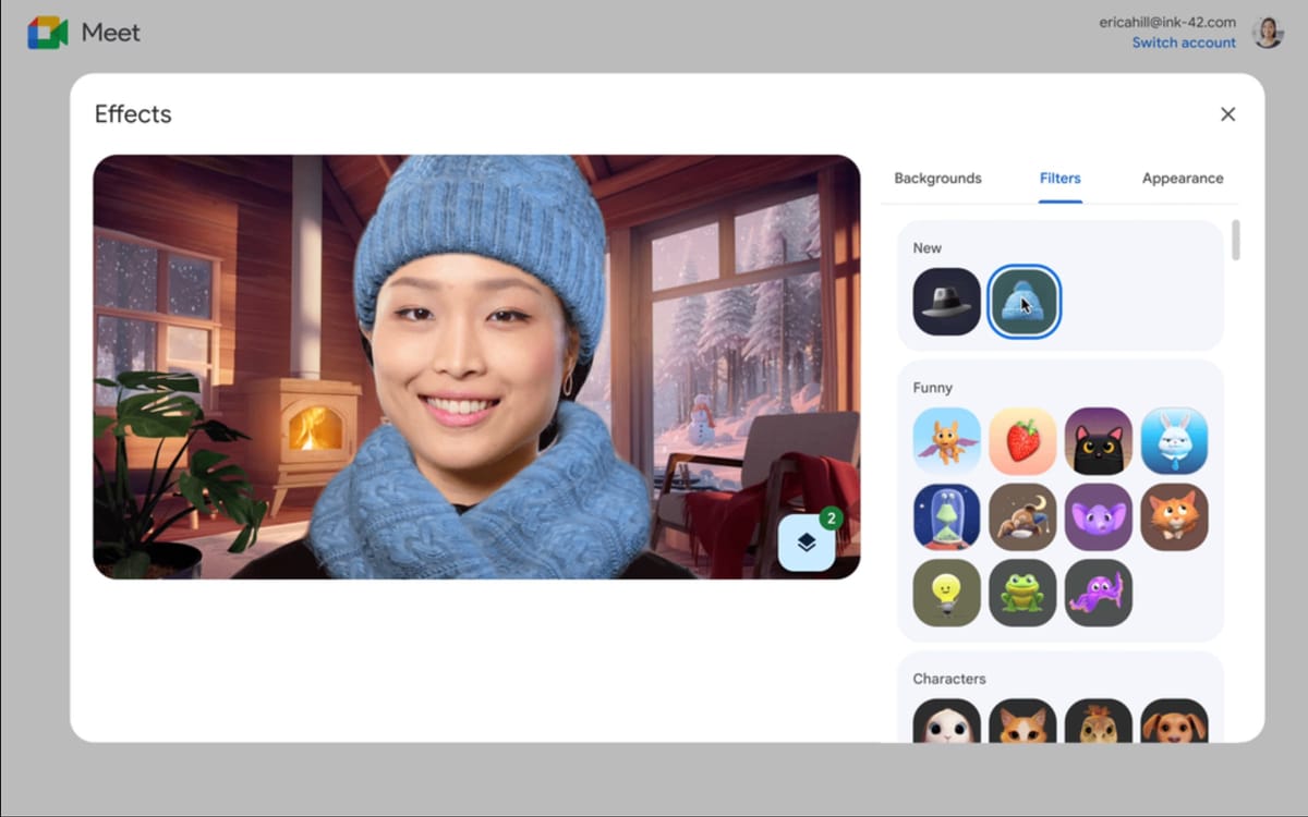 Google Meet gets a major update: Backgrounds, Filters, Appearance