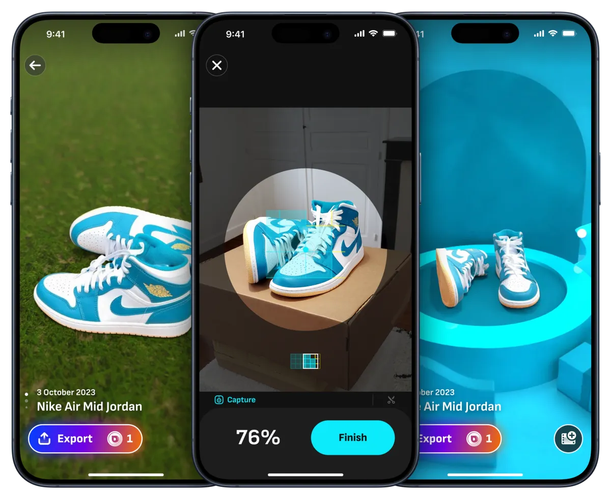 Doly: a mobile app for generating 3D product videos