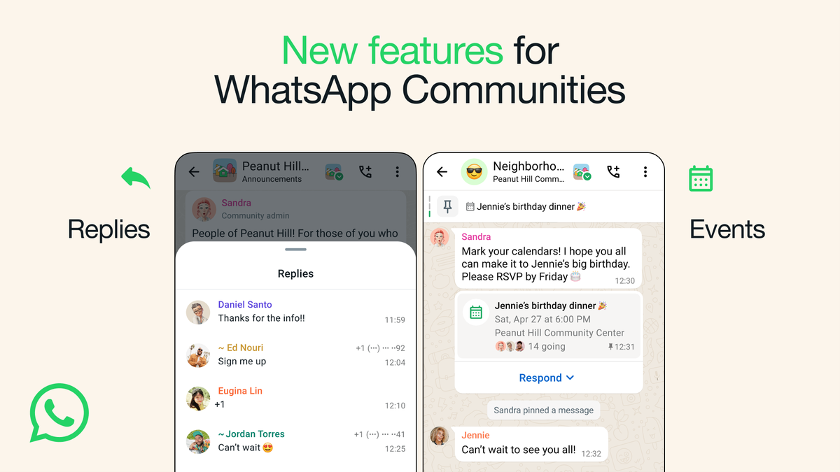 WhatsApp Communities: enhanced communication tools