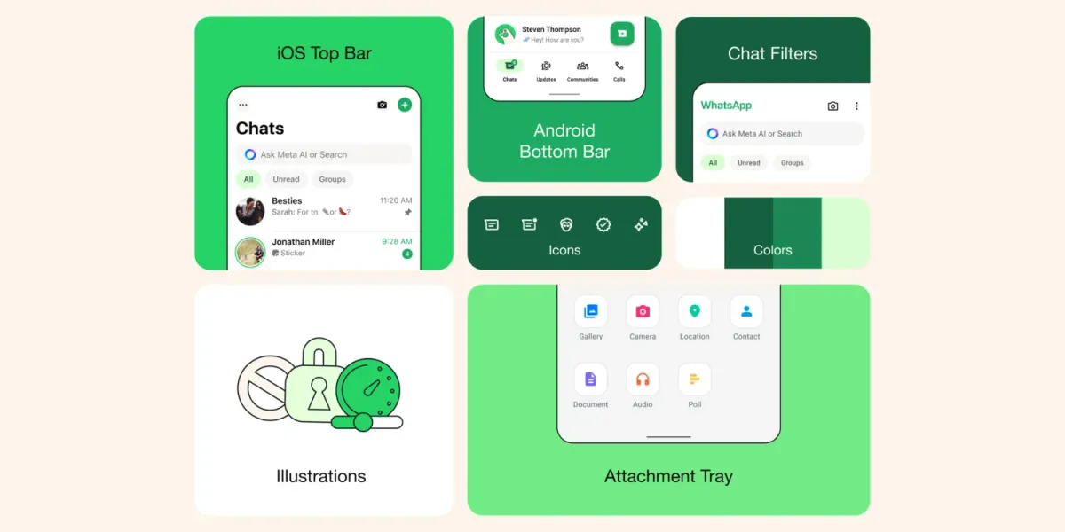WhatsApp unveils refreshed design for iOS and Android apps