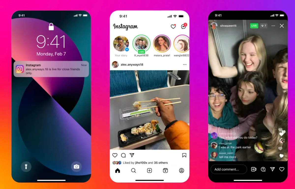 Instagram launches new "Close Friends on Live" feature