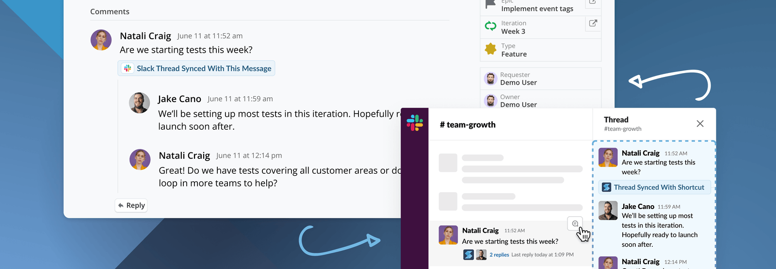 New Slack integration: connect Slack conversations to shortcut stories