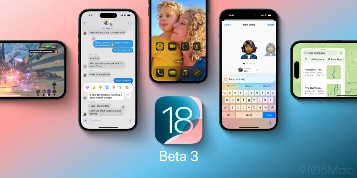 Apple has released new iOS 18 Beta 3 versions