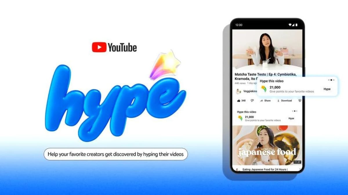 YouTube launches the "Hype" feature to help promote smaller channels