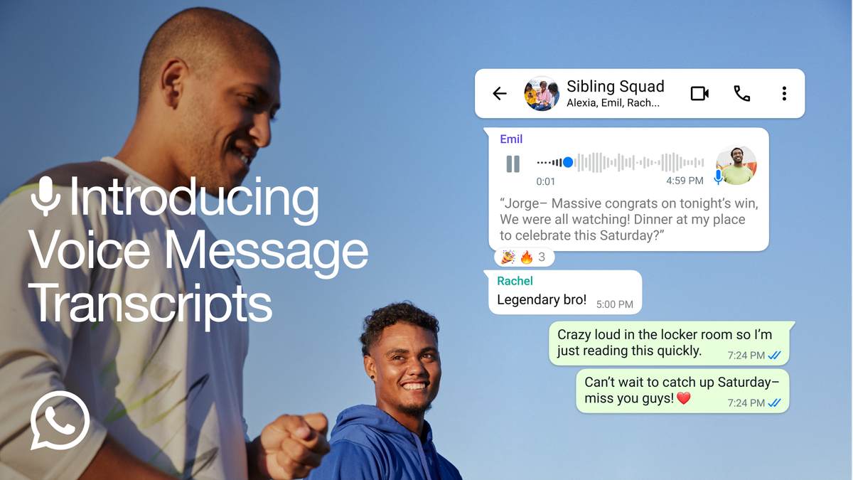 WhatsApp launches a voice message transcription feature