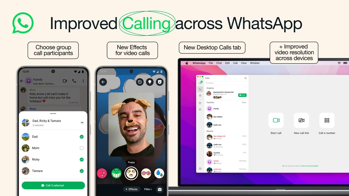 WhatsApp releases the update for voice and video calling