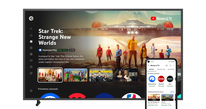 YouTube launches Primetime Channels — a single hub for many streaming services