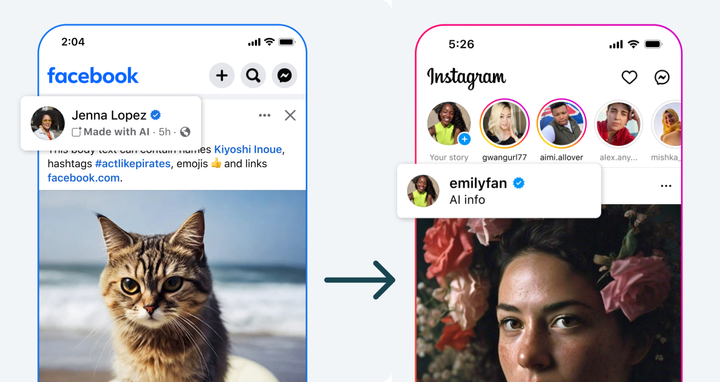 Meta changes its label from "Made with AI" to "AI info" for enhanced transparency