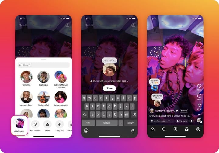 Instagram unleashes multi-track audio for reels and adds private note feature