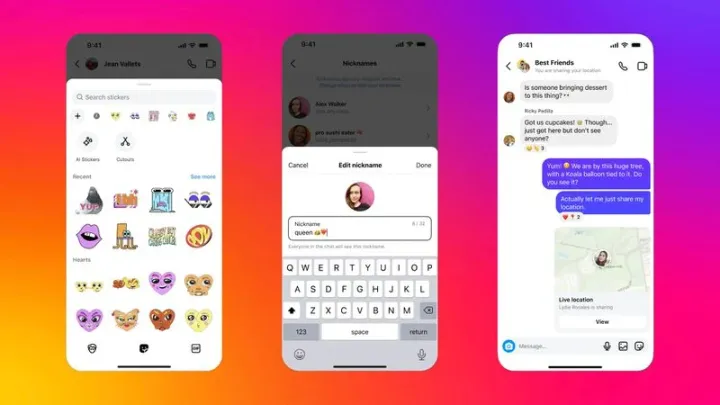 Instagram adds nicknames and live location sharing to direct messages
