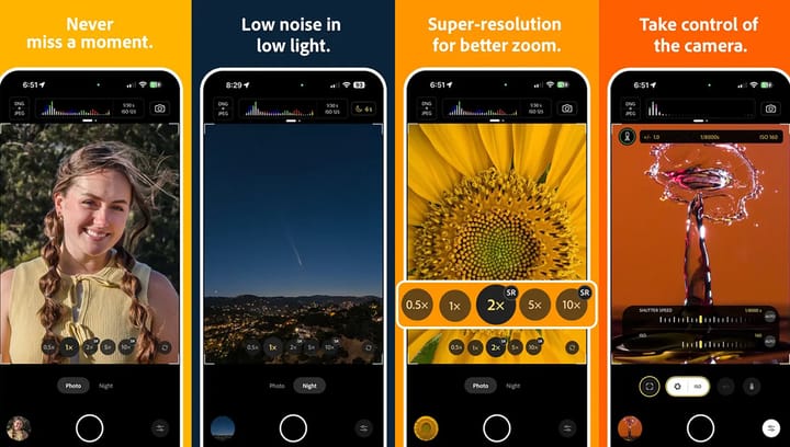 Adobe unveils new app for professional photography on iPhone