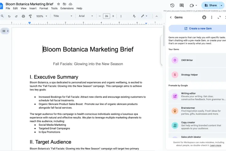 Google implements personal AI assistants in its Workspace apps