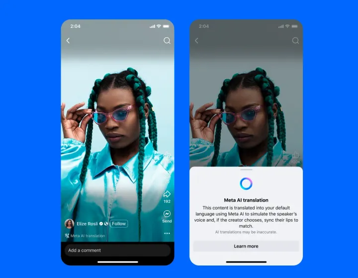 Meta rolls out AI translation features for Instagram and Facebook creators