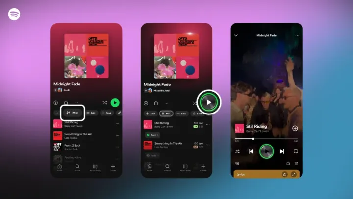 Spotify introduces track mixing for Premium users