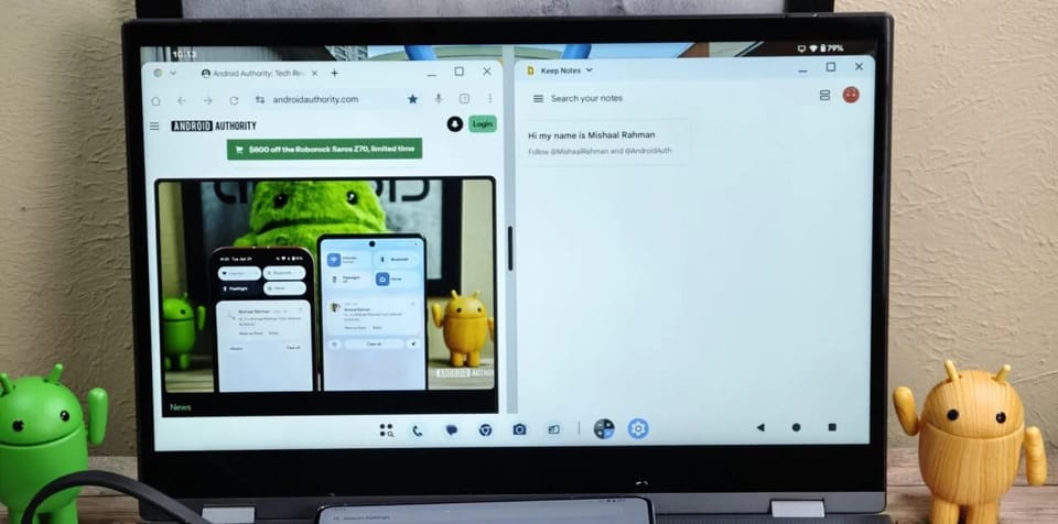 Google is testing the desktop mode for Android