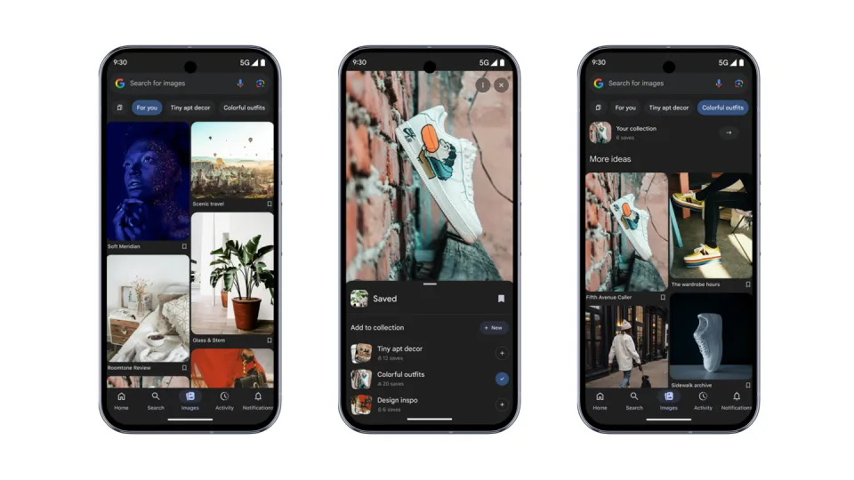 Google adds new “Images” tab for visual inspiration